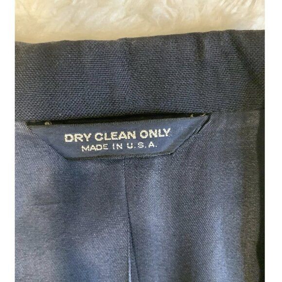 Heisman Trophy Collection Suit Mens 40 Navy Blue Two Piece Blazer Pants Made USA - Picture 4 of 12